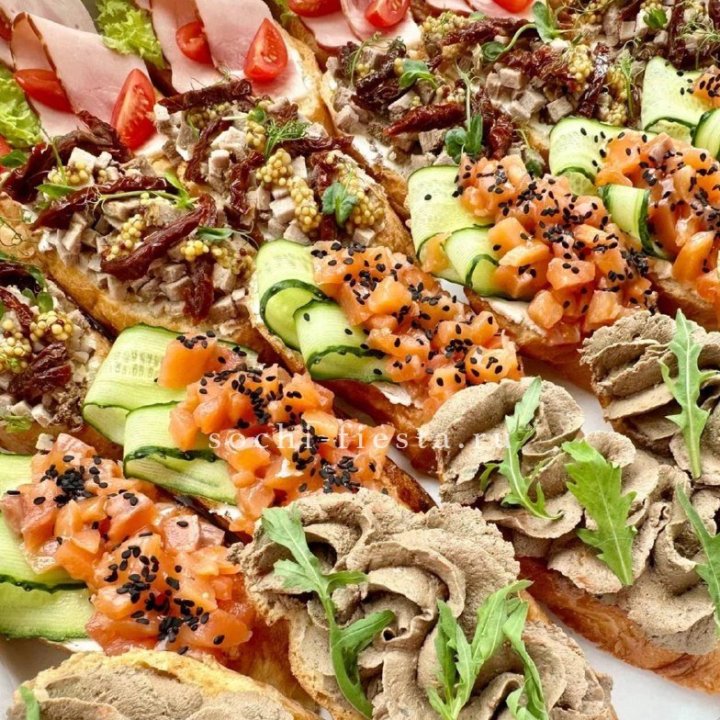 Брускетта "4 вкуса иксель" в Пхукете
